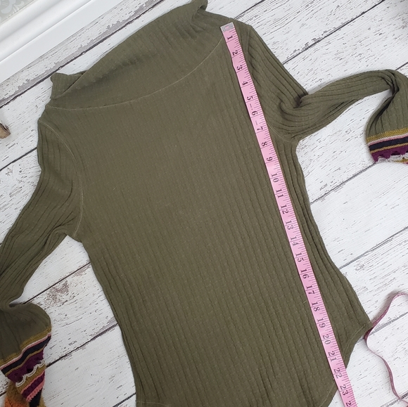 Free people sweater medium olive green - Picture 6 of 9